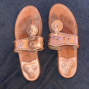Rose Gold Jack Rogers Sandals